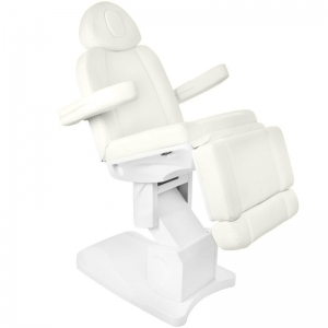 Fotel kosmetyczny elektr. Azzurro 708A 4 siln. biały (109094)