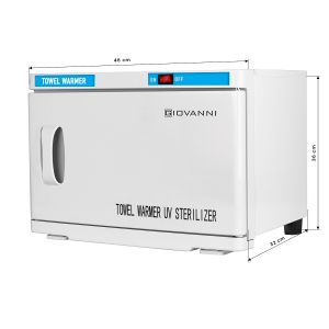 Podgrzewacz do ręcznikow ze sterylizatorem UV-C 16 L biały (130976)