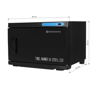 Podgrzewacz do ręcznikow ze sterylizatorem UV-C 16 L czarny (130977)