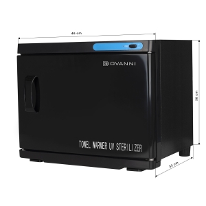 Podgrzewacz do ręcznikow ze sterylizatorem UV-C 23 L czarny  (130978)