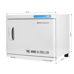 Podgrzewacz do ręcznikow ze sterylizatorem UV-C 23 L biały (130979)