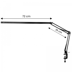 Lampa zabiegowa led All4light lashes line 2 czarna z uchwytem (130994)