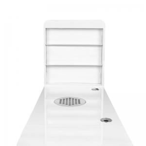 Biurko kosmetyczne 310 z pochłaniaczem kasetowym białe prawe (132080)