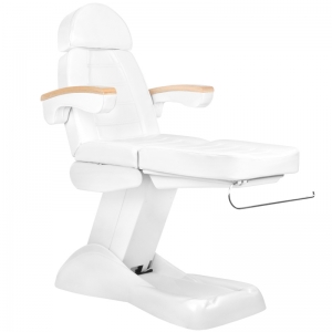 Fotel kosmetyczny elektr. Lux biały podgrzewany  (142852)