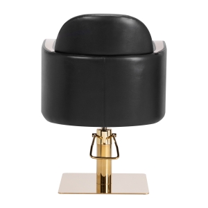 Gabbiano fotel fryzjerski Malaga złoto czarny  (146704)