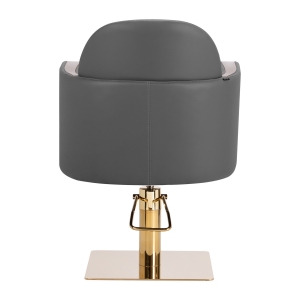 Gabbiano fotel fryzjerski Malaga złoto szary  (146705)