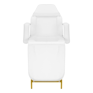 Fotel kosmetyczny 557G z kuwetami złoto biały  (147251)