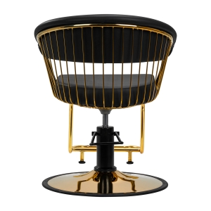 Gabbiano fotel fryzjerski Lille złoto czarny (147324)
