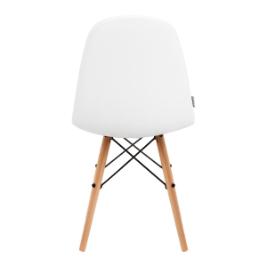 4Rico Krzesło skandynawskie QS-185 eco skóra białe (147832)