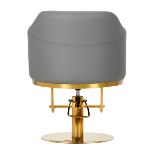 Gabbiano fotel fryzjerski Burgos złoto szary (148031)