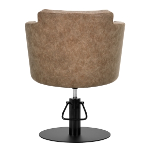 Gabbiano fotel fryzjerski Roma square old brązowy (148055)