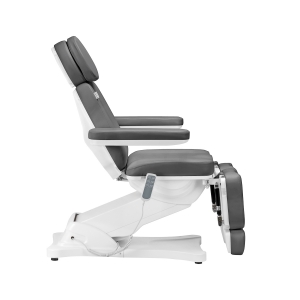 Elektryczny fotel kosmetyczny SILLON CLASSIC 3 silniki z kołyską pedi szary (148293)