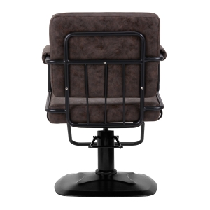 Gabbiano fotel fryzjerski Katania Loft Old Leather ciemny brąz (147875)