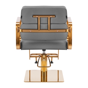 Gabbiano fotel fryzjerski Porto złoto Szary (148039)