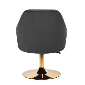 4Rico fotel obrotowy QS-BL14G aksamit szary (148152)