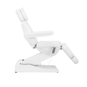 Elektryczny fotel kosmetyczny SILLON Luxury 3 silniki biały (150222)
