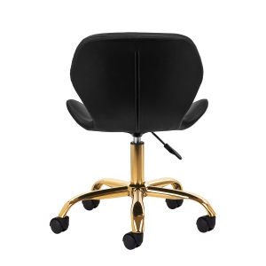 Taboret kosmetyczny QS-06G złoto czarny (150114)