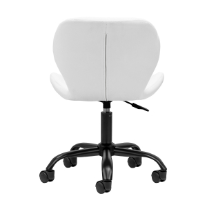 Taboret kosmetyczny QS-06B czarno biały (150117)