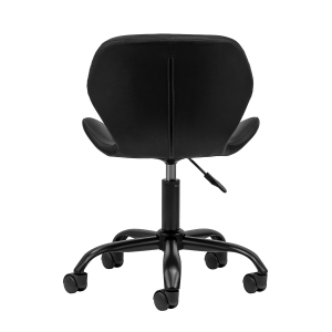 Taboret kosmetyczny QS-06B czarno czarny (150118)