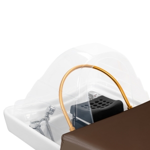 Gabbiano Leżanka Myjnia Head Spa Bali brązowa (154392)