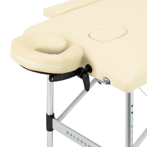 Balance stół składany do masażu aluminiowy 2 segmentowe cream (155270)