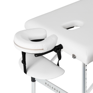 Balance stół składany do masażu aluminiowy 3 segmentowy white (155274)