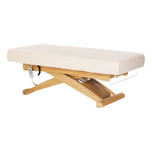 Leżanka SPA Sillon Siesta kremowa z jasnobrązową podstawą (154684)