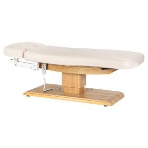 Leżanka SPA Sillon Relax kremowa z jasnobrązową podstawą (154685)