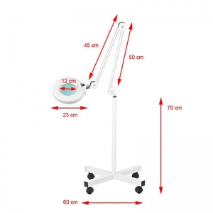 ACTIVESHOP Lampa lupa S4 + statyw biała 