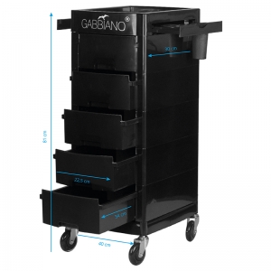 ACTIVESHOP Gabbiano pomocnik fryzjerski FT65-A czarny