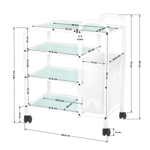ACTIVESHOP Stolik kosmetyczny typ 1031 Giovanni biały