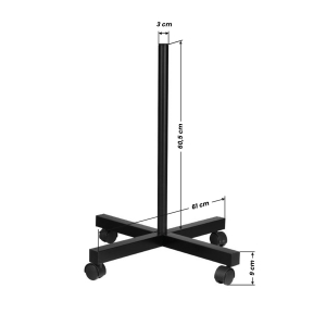 ACTIVESHOP Lampa lupa S4 + statyw czarna 