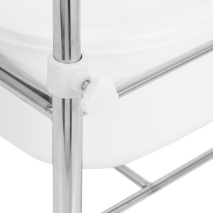 Brodzik do pedicure na kółkach chrom (126249)