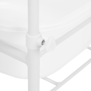 Brodzik do pedicure na kółkach biały (126397)