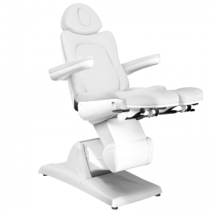 Fotel kosmetyczny elektr. Azzurro 870S pedi 3 siln. biały (106670)