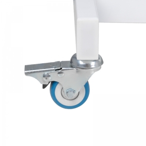 Fotel kosmetyczny hyd. Basic 210 biały na kółkach