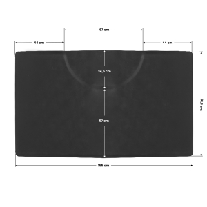 Mata fryzjerska pod fotel prostokąt (133311)