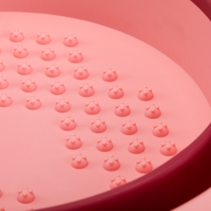 Miska do pedicure składana różowa (142787)