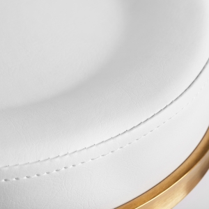 Taboret kosmetyczny H5 złoto biały (140260)