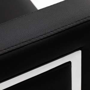 Gabbiano fotel fryzjerski Bergamo czarny (143961)