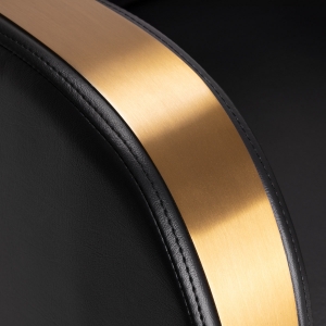 Gabbiano fotel fryzjerski Malaga złoto czarny  (146704)