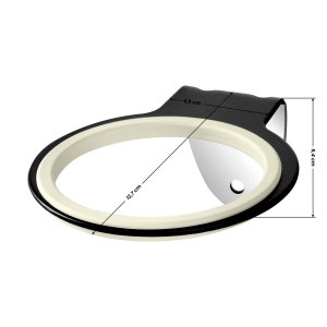 Uchwyt naścienny na suszarkę do włosów Q96 czarny (147563)