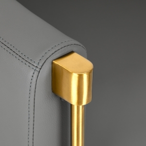 Gabbiano fotel fryzjerski Burgos złoto szary (148031)