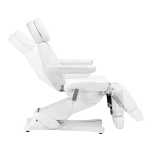 Elektryczny fotel kosmetyczny SILLON CLASSIC 2 silniki pedi biały  (148288)
