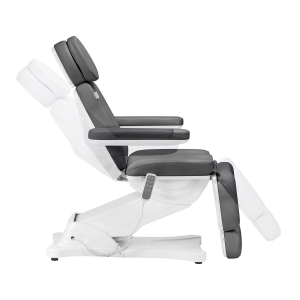 Elektryczny fotel kosmetyczny SILLON CLASSIC 4 silniki z kołyską szary (148291)