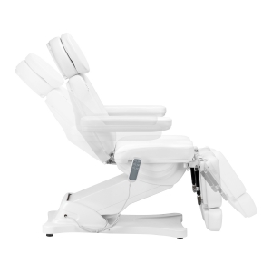 Elektryczny fotel kosmetyczny SILLON CLASSIC 3 silniki z kołyską pedi biały  (148292)