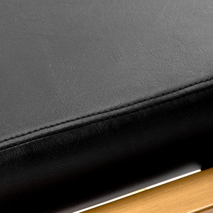 Gabbiano fotel fryzjerski Porto złoto Czarny (148037)