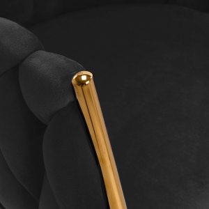 4Rico krzesło QS-GW06G aksamit czarne (148115)