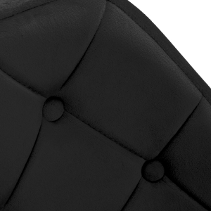 4Rico fotel obrotowy QS-BL14G aksamit czarny (148148)