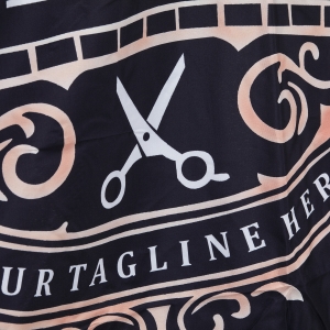 Peleryna barberska z gumowym kołnierzem J-456 (149389)